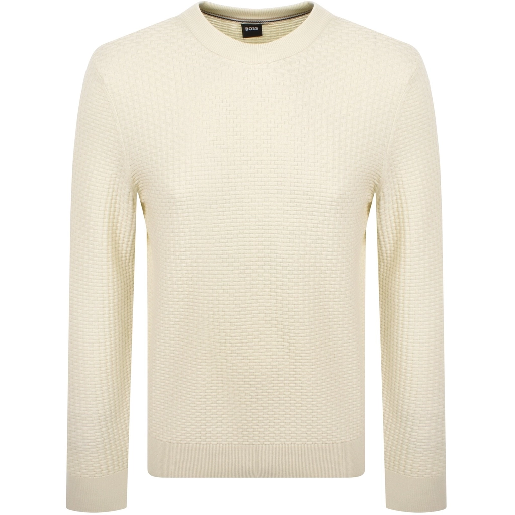 Hugo Boss BOSS Imberto Knit Jumper Cream